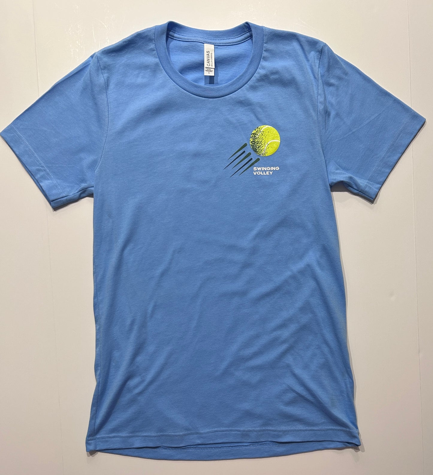 Unisex Tennis Short Sleeve T-Shirt - Carolina Blue