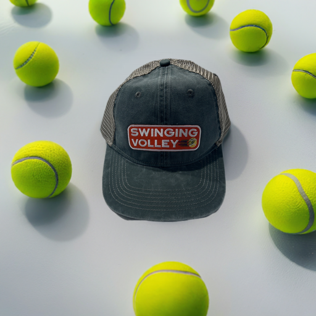 Vintage Tennis Trucker Hat - Dark Green