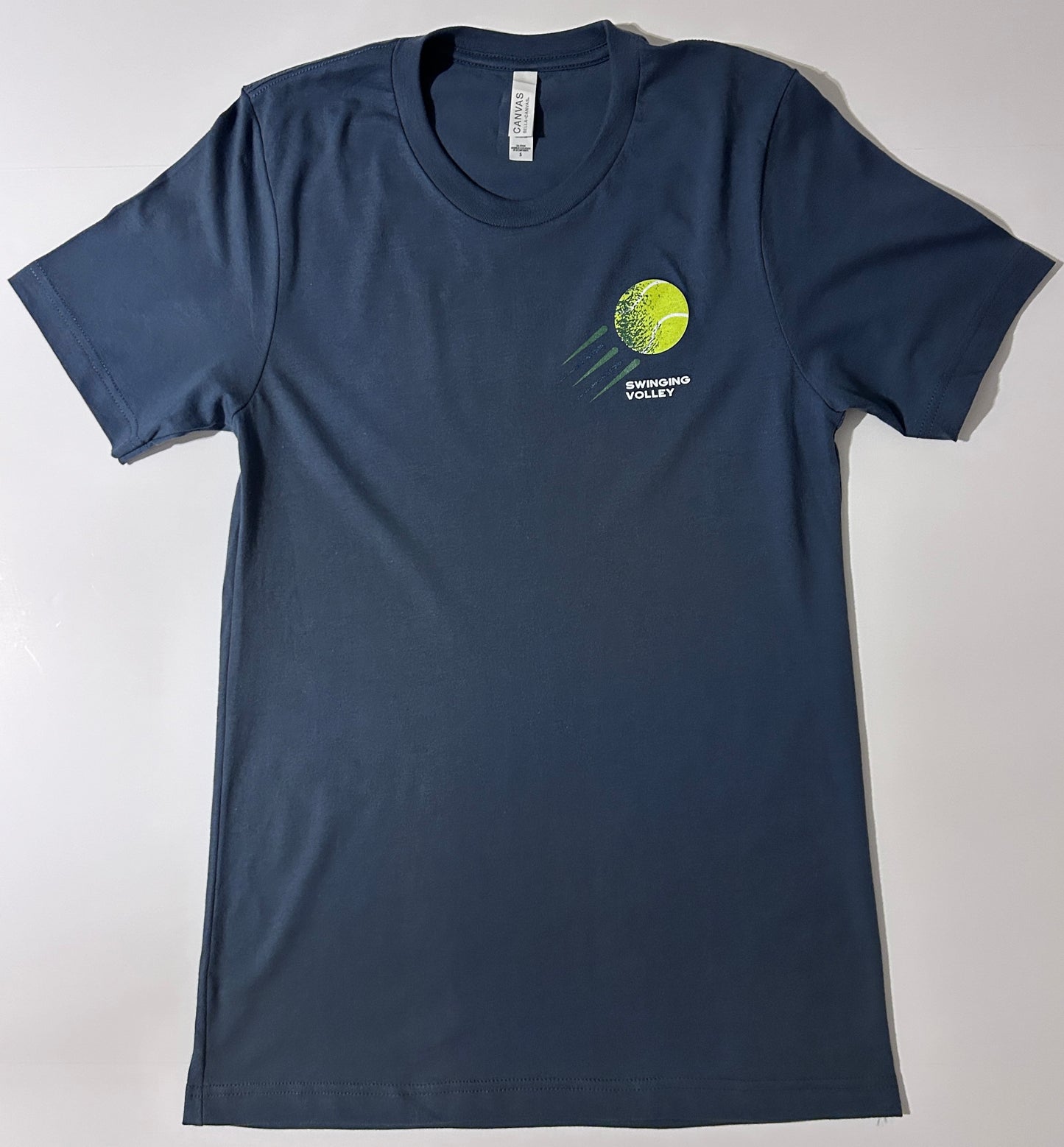 Short Sleeve T-Shirt Vintage Navy Unisex [Tennis Ball Logo]