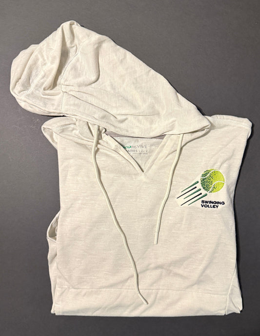 Women's Monterey Hoodie Birch [Tennis Logo] Swinging Volley