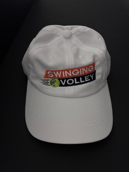Dri-Fit Hat White [Stacked Logo] Swinging Volley