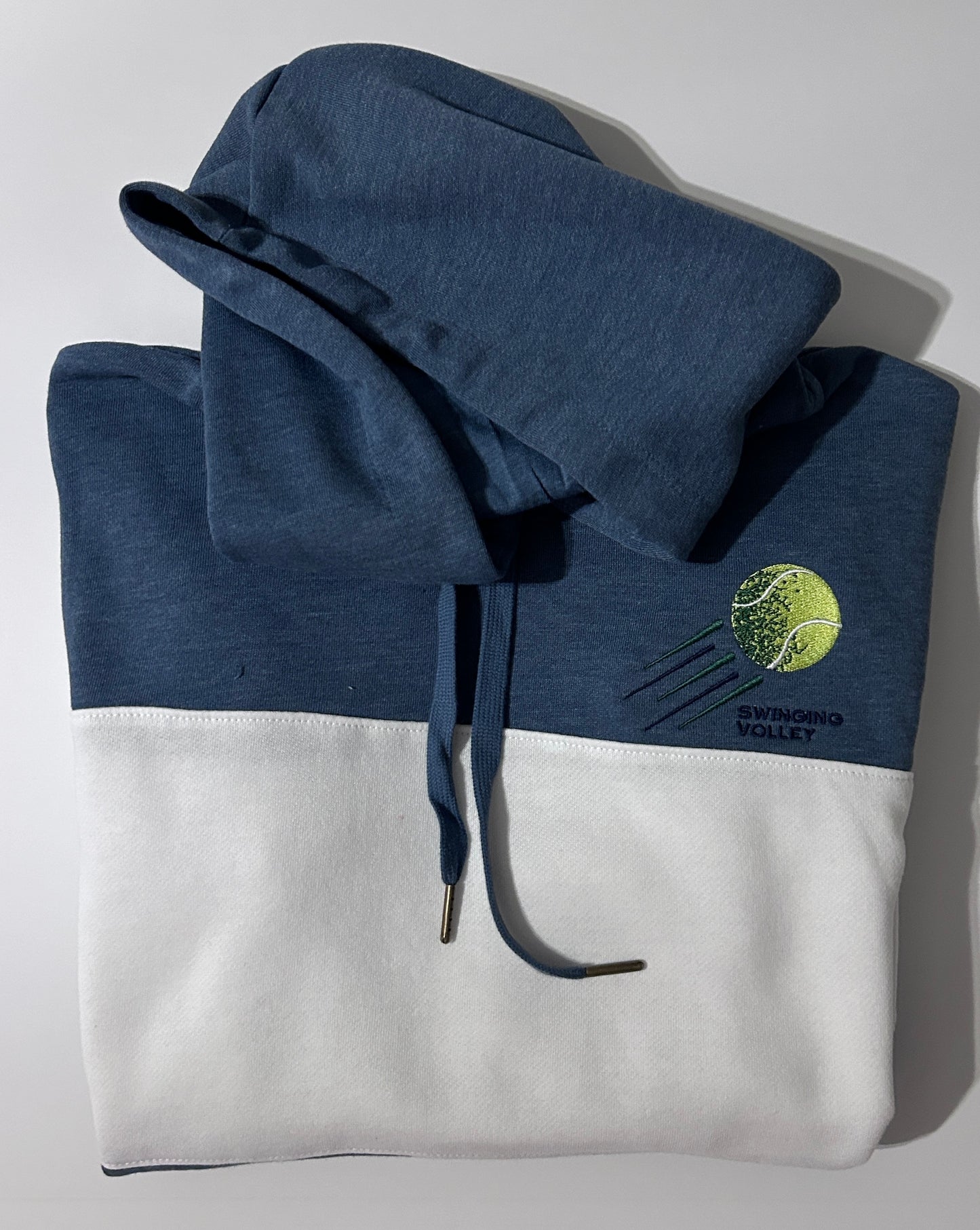 All-American Color Block Hoodie Storm Unisex [Tennis Ball Logo] Swinging Volley