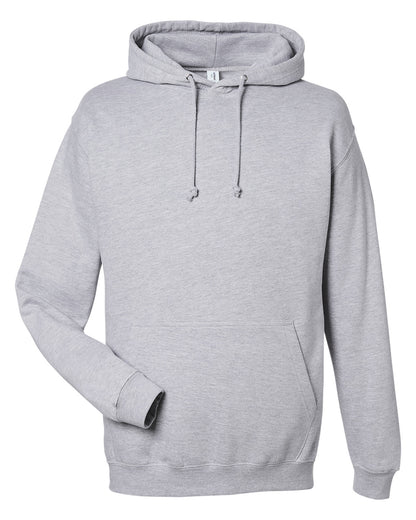 College Hoodie Heather Gray Unisex [Tennis Stacked Logo] Swinging Volley