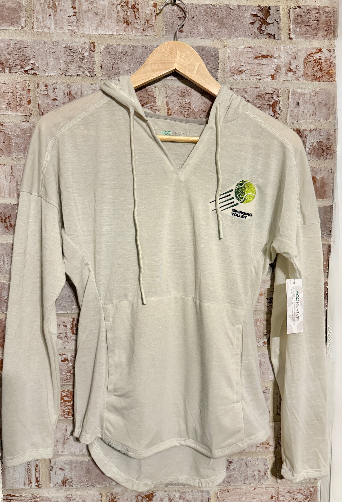 Women's Monterey Hoodie Birch [Tennis Logo] Swinging Volley