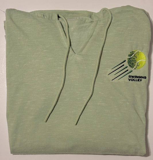 Women's Monterey Hoodie  Light Green [Tennis Logo] Swinging Volley