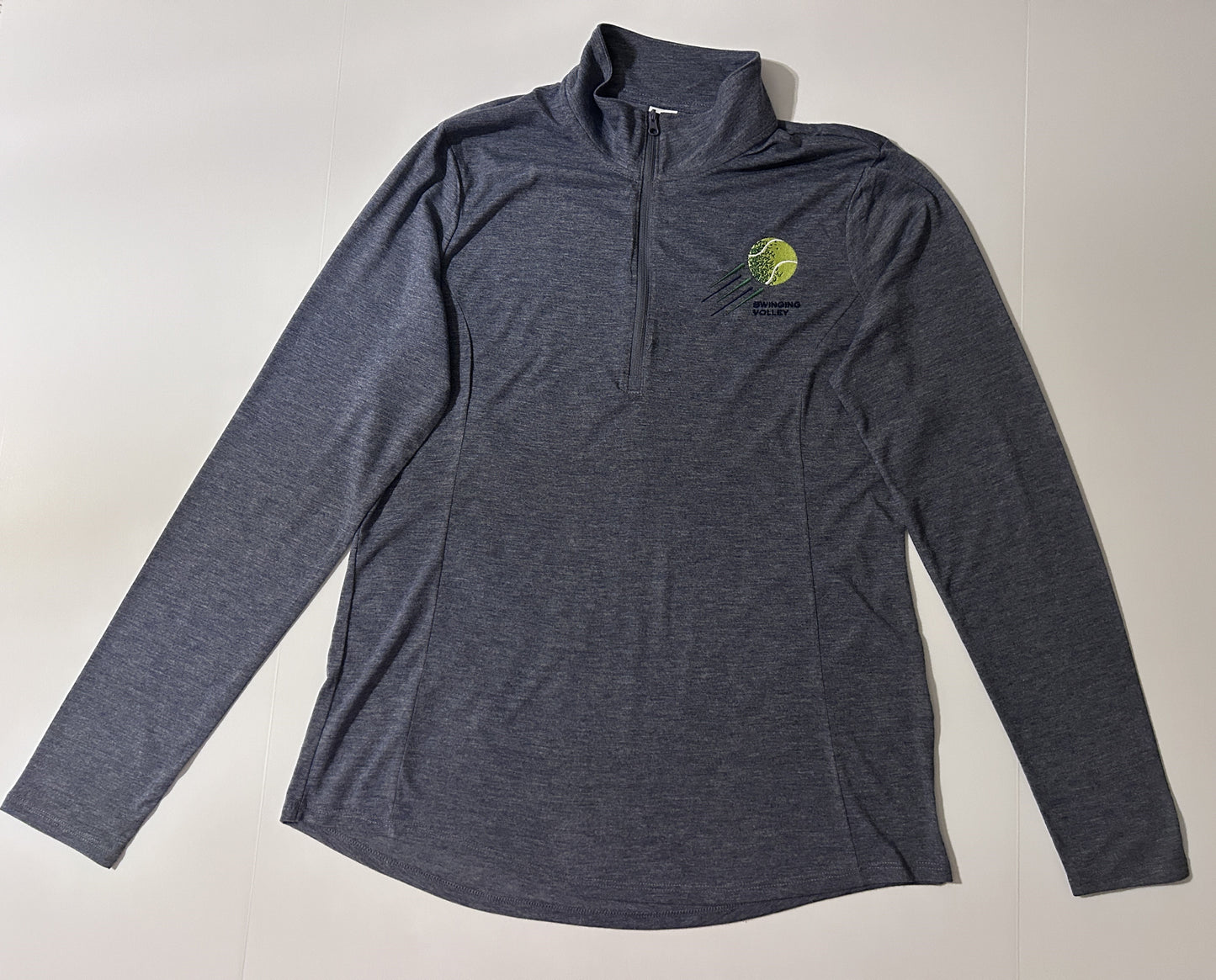 Women’s 1/4 Zip Pullover True Royal Heather [Ball Logo] Swinging Volley