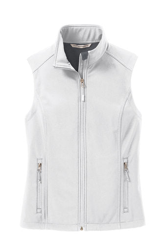 Women’s Core Soft Shell Vest Marshmallow [Stacked Logo] Swinging Volley