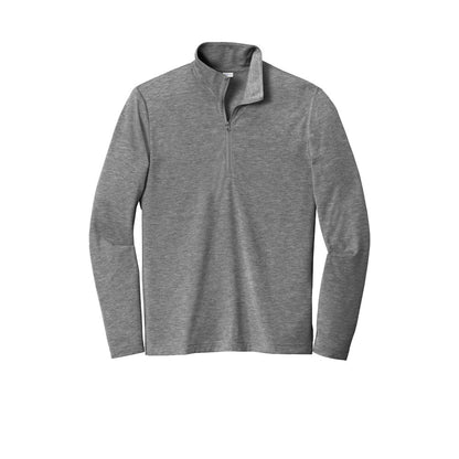 Men's 1/4 Zip Dark Gray Heather [Tennis Ball Logo] Swinging Volley