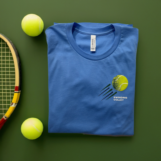 Short Sleeve T-Shirt Carolina Blue Unisex [Tennis Ball Logo]